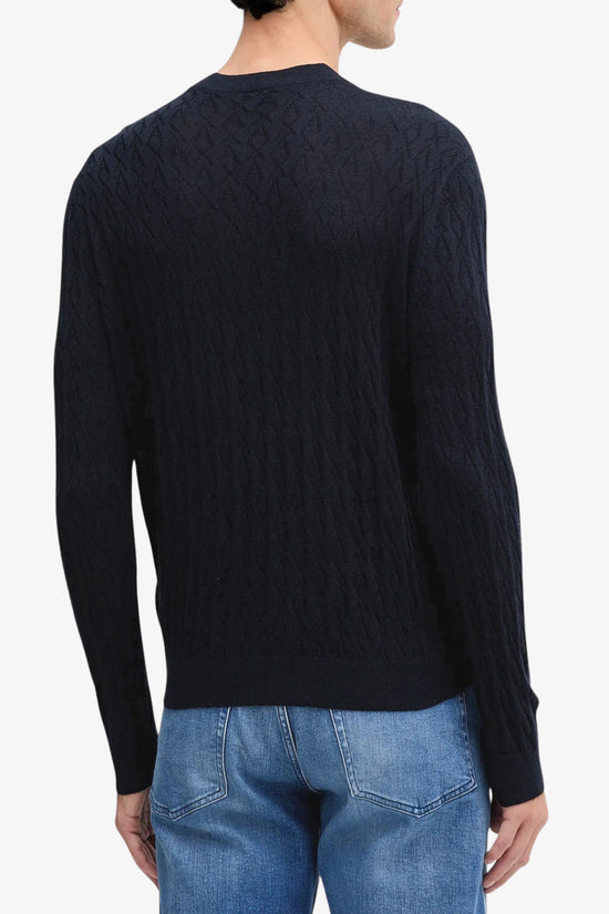  Maglione Girocollo In Misto Lana Logo AX All-Over-armani exchange-Blu-Special_-Xm000878 af11982 ub101-4  