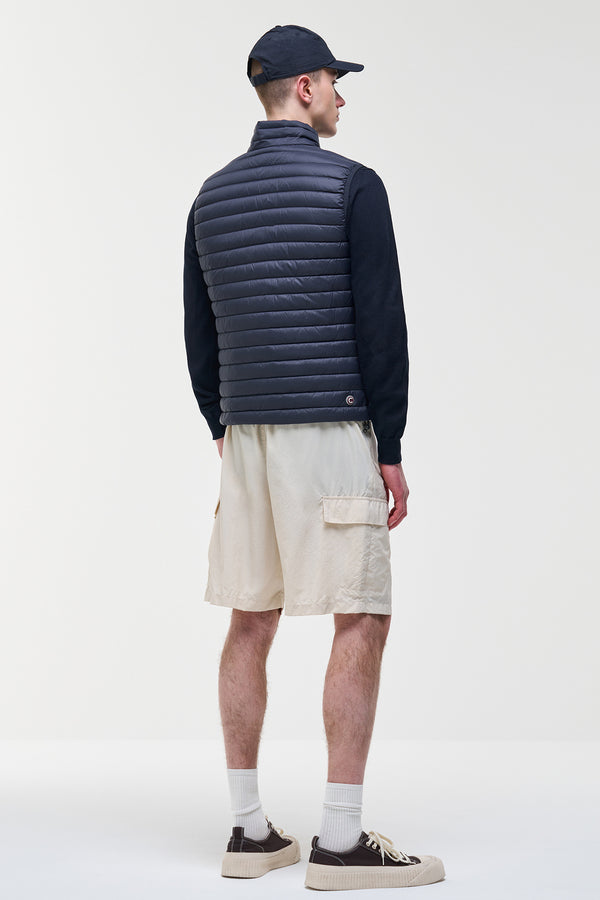 colmar Gilet Full Zip Imbottito In Piuma Leggera Blu Uomo, foto 4