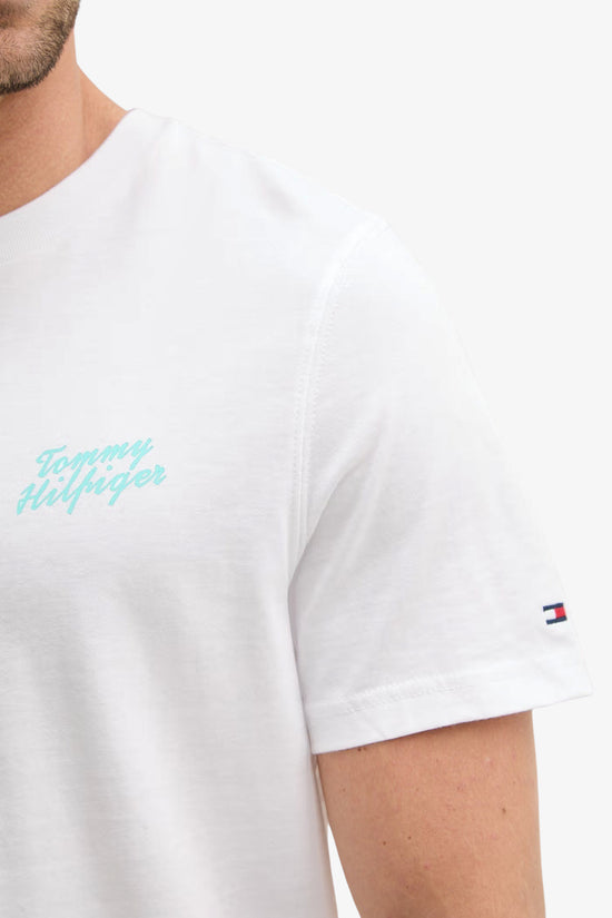  T-Shirt Maniche Corte Con Stampa Sul Retro-tommy hilfiger-Bianco-Special_-Mw0mw42386 ybr-4  