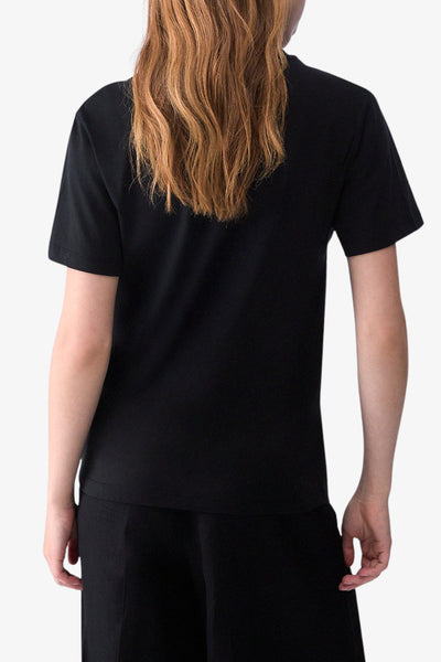 liu jo T-Shirt Maniche Corte Stampa Minnie Con Strass Nero Donna, foto 4