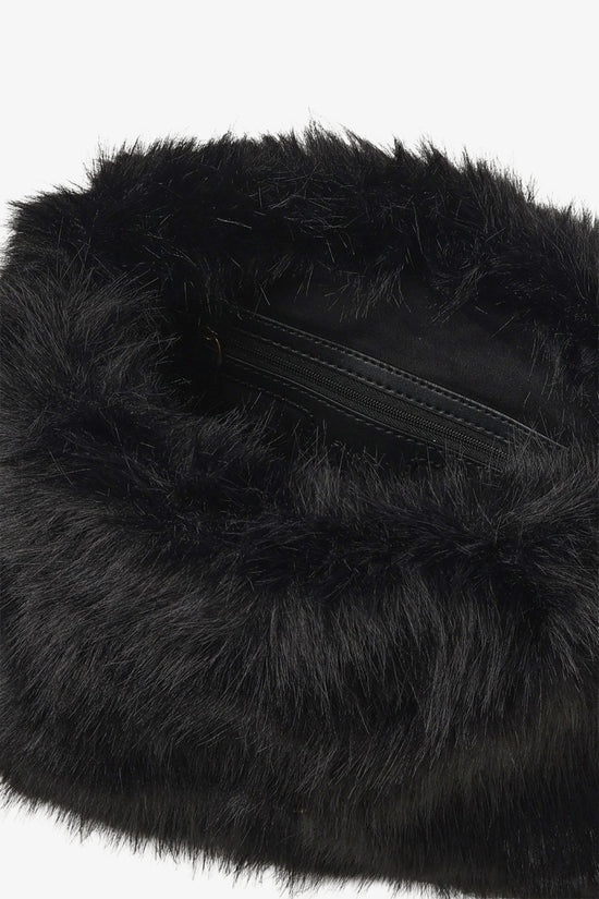  Borsa Maxi Clutch Con Tracolla Aspen In Eco Pelliccia-pinko-Nero-Donna-105909 a2vz z99q-5  