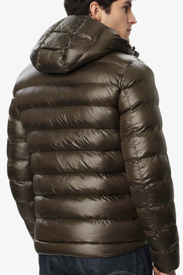 blauer Piumino Full Zip Con Cappuccio Adams Marrone Uomo, foto 5
