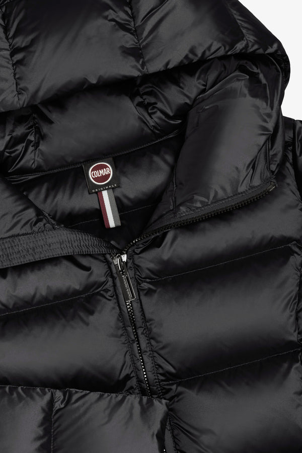 colmar Piumino Lungo Full Zip Con Cappuccio Nero Donna, foto 5