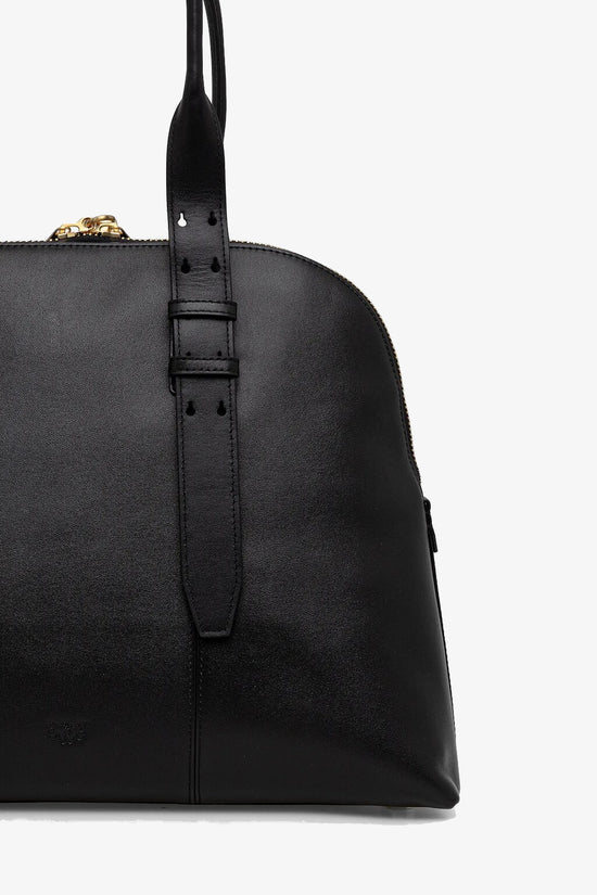  Borsa A Mano Bowling Escape Bag In Pelle Maxi-pinko-Nero-Donna-105172 a0qo z99v-5  