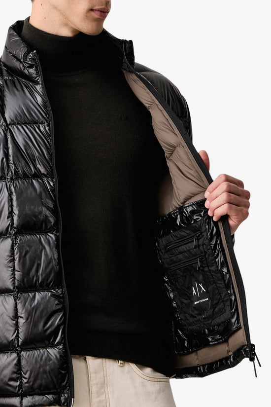 Piumino Full Zip Trapuntato Lucido-armani exchange-Nero-Special_-Xm003474 af23755 uc001-5  