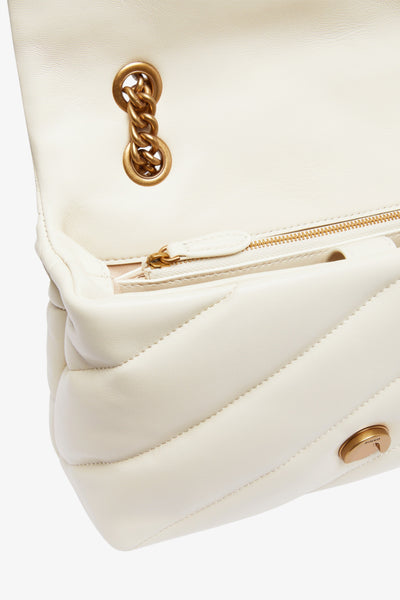 pinko Borsa A Tracolla Classic Love Bag Puff Maxi Quilt Bianco Donna, foto 5