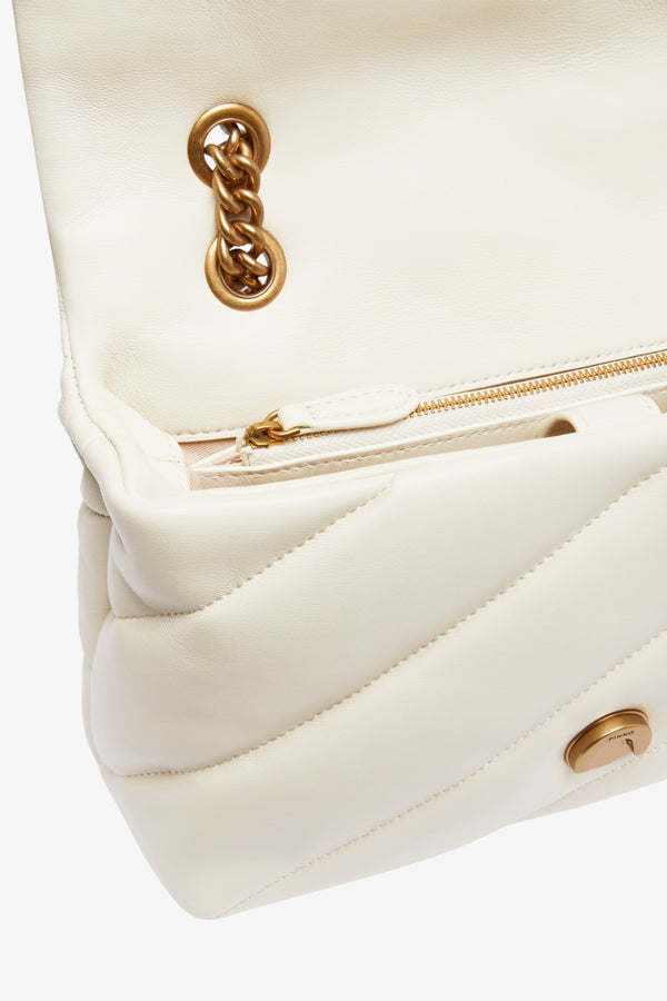 pinko Borsa A Tracolla Classic Love Bag Puff Maxi Quilt Bianco Donna, foto 5