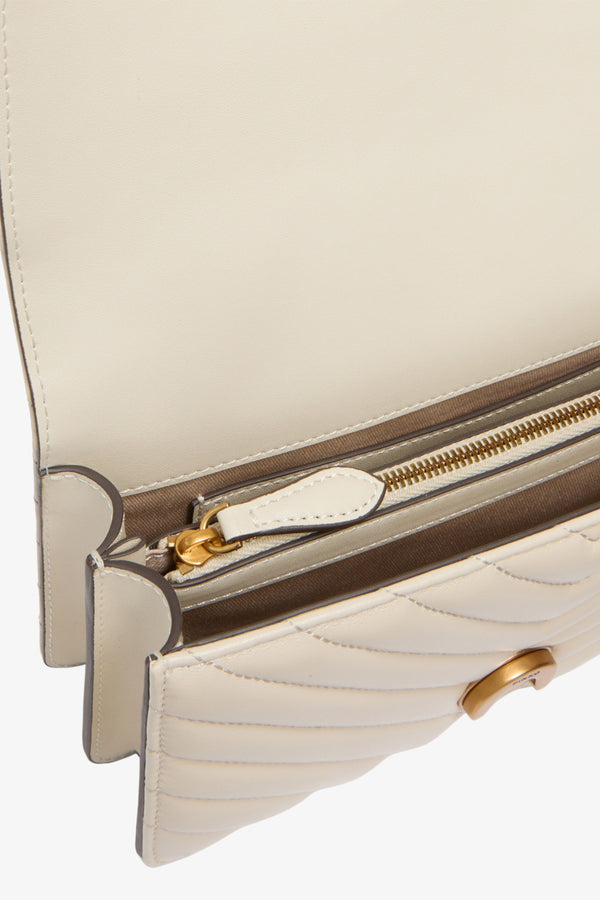pinko Borsa A Tracolla Mini Love Bag One Chevron Bianco Donna, foto 5