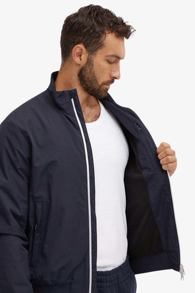 emporio armani ea7 Giacca Full Zip Core Identity In Tessuto Tecnico Blu Uomo, foto 5