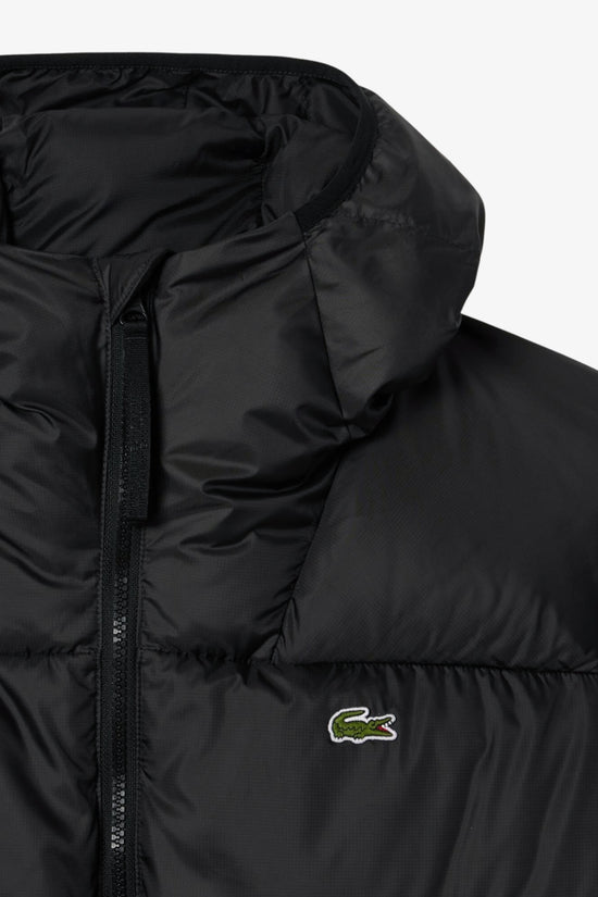  Piumino Full Zip Con Cappuccio-lacoste-Nero-Uomo-Bh2905 00 031-5  