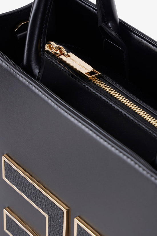  Borsa A Tracolla Con Logo-elisabetta franchi-Nero-Donna-Bs32a56e2 110-5  