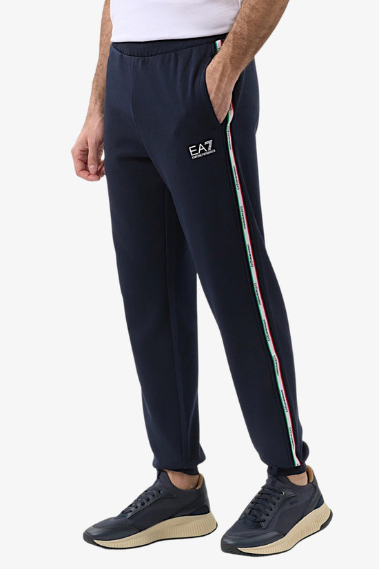  Tuta Full Zip Con Bande Logo Italian Spirit-emporio armani ea7-Blu-Special_-7m001867 af12660 ub102-5  
