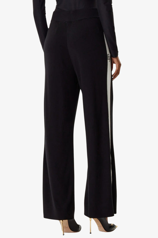 Pantaloni Con Bande Lucide-elisabetta franchi-Nero-Donna-Kp69s56e2 ef3-5  