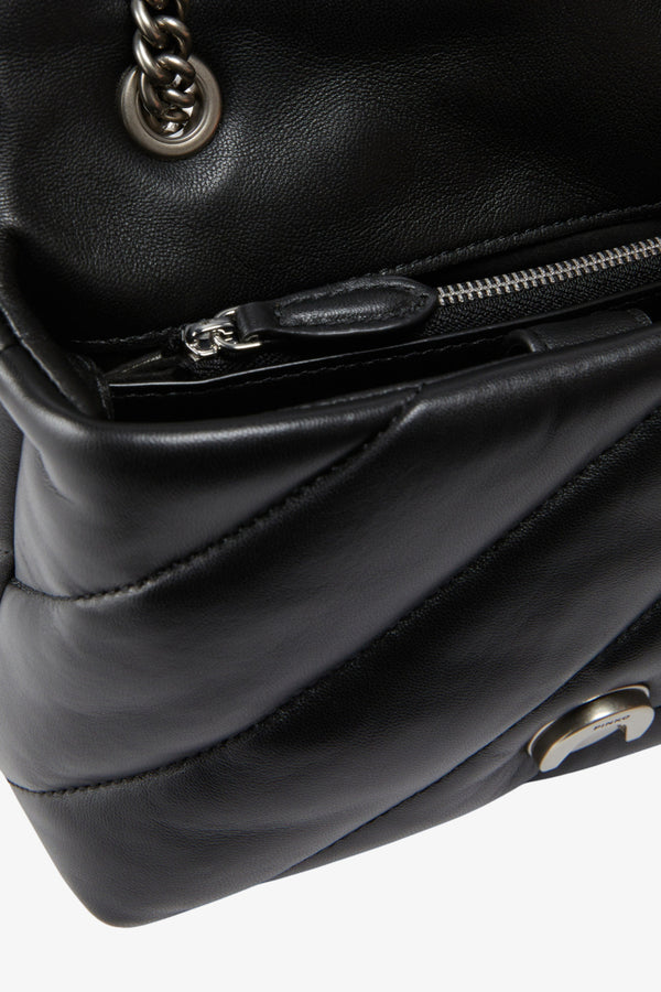 pinko Borsa A Tracolla Mini Love Bag Puff Maxi Quilt Nero Donna, foto 5