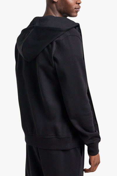 champion Felpa Full Zip Con Cappuccio Logo Piccolo Ricamato Nero Uomo, foto 5