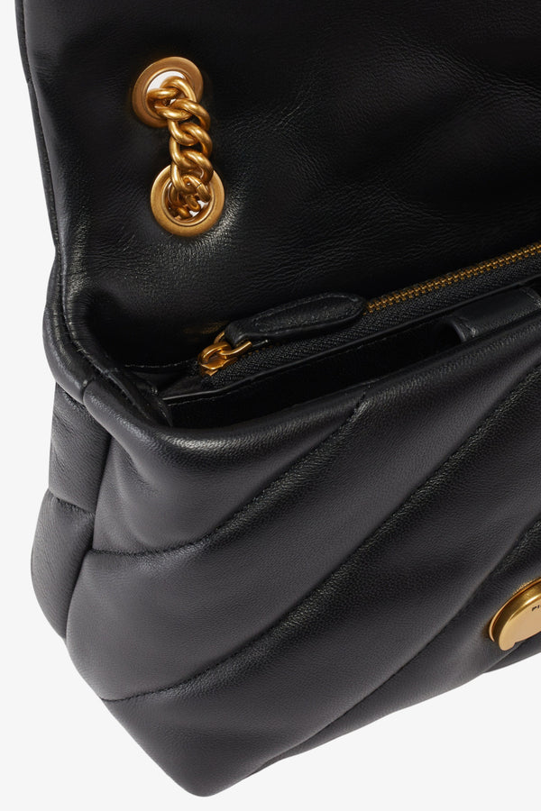 pinko Borsa A Tracolla Mini Love Bag Puff Maxi Quilt Nero Donna, foto 5