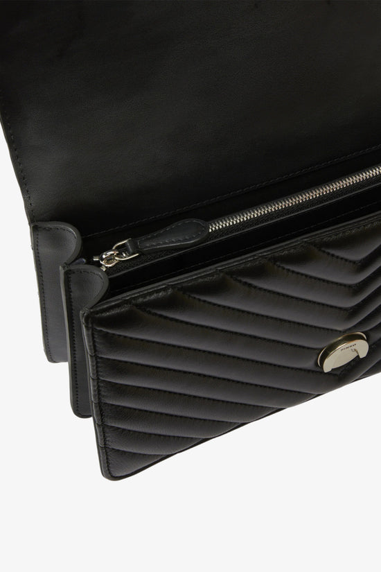  Borsa A Tracolla Media Love Bag One Chevron-pinko-Nero-Donna-100941 a0gk z99o-5  