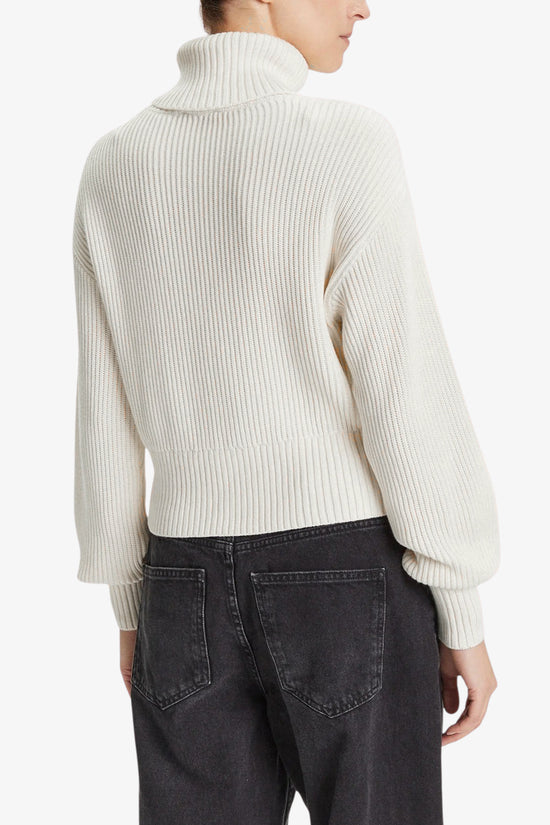  Dolcevita Maglione Big Logo CK-calvin klein jeans-Bianco-Donna-Lv047d349g 101-5  