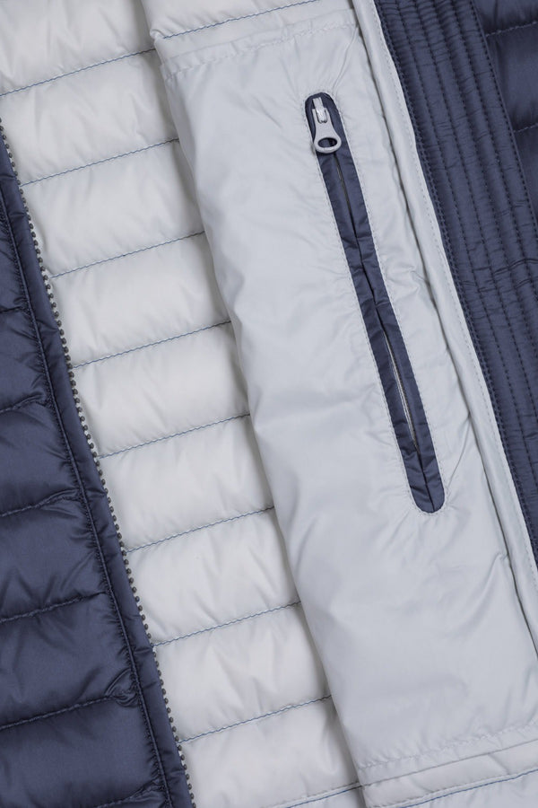 colmar Gilet Full Zip Imbottito In Piuma Leggera Blu Uomo, foto 5