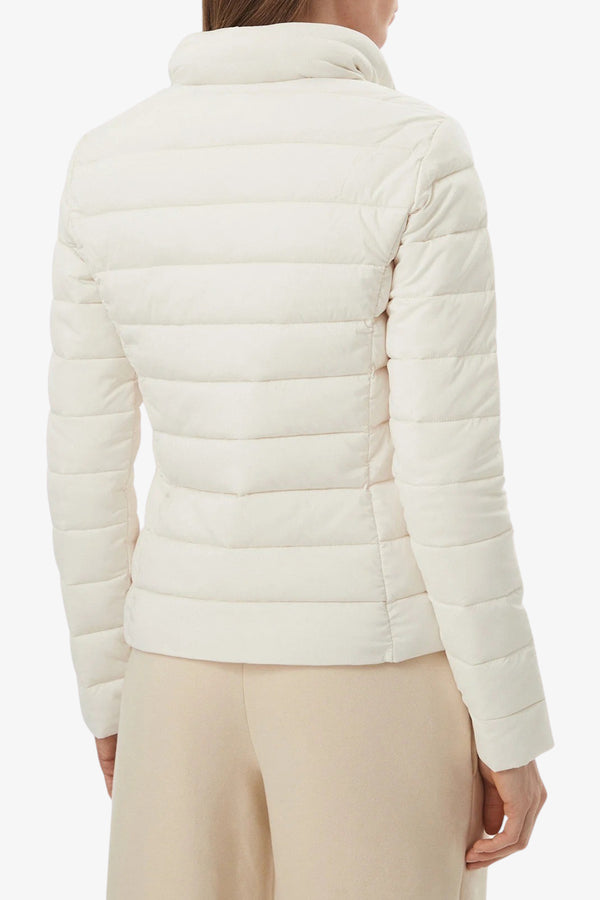 guess Piumino Full Zip Con Cappuccio Solid Bianco Donna, foto 5