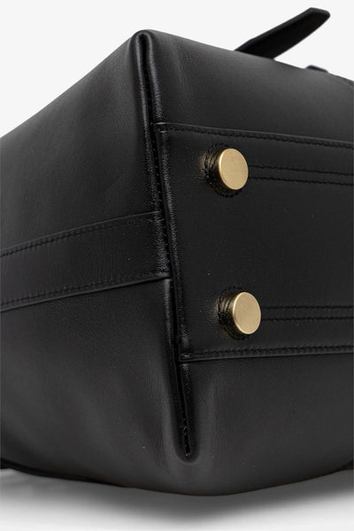 pinko Borsa A Mano Bowling Escape Bag In Pelle Maxi Nero Donna, foto 6
