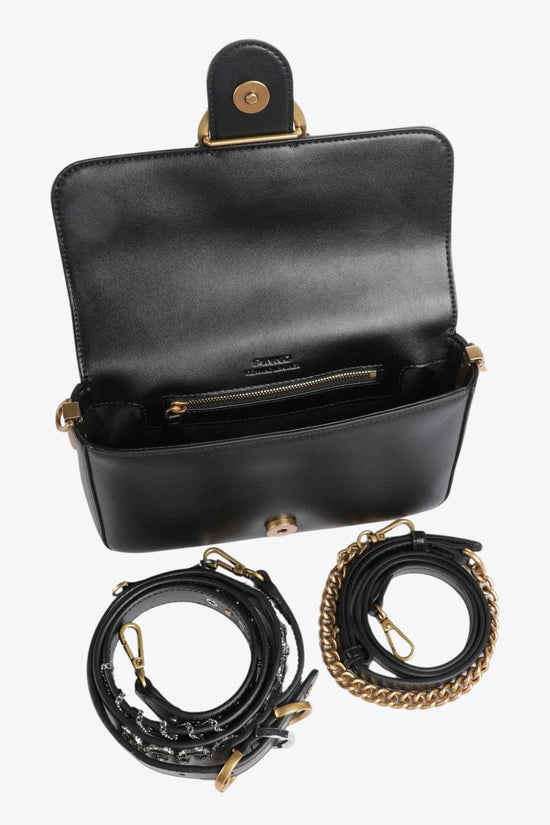  Borsa A Tracolla Mini Love Bag Slouchy In Pelle Con Doppia Tracolla-pinko-Nero-Donna-105824 a0qo z99q-6  