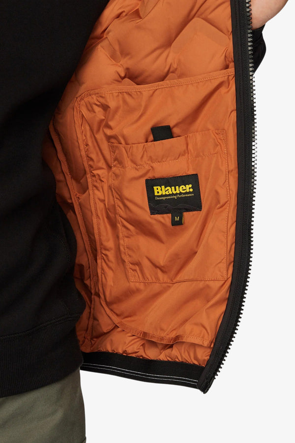 blauer Piumino Full Zip Con Cappuccio Piery Nero Uomo, foto 6