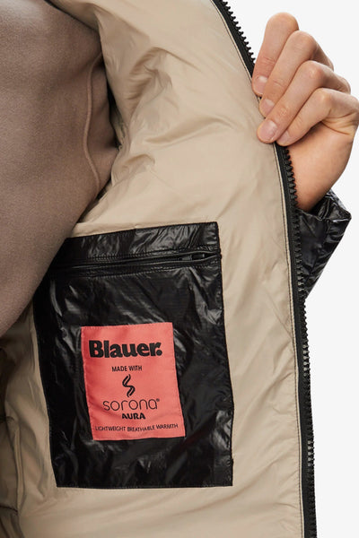 blauer Piumino Full Zip Con Cappuccio Adams Nero Uomo, foto 6