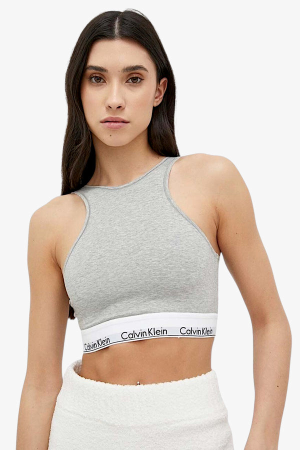 calvin klein underwear Top Banda Logo Grigio Donna, foto 1