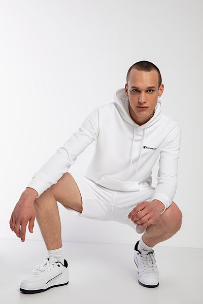 champion Felpa Con Cappuccio Logo Piccolo Bianco Uomo, foto 2
