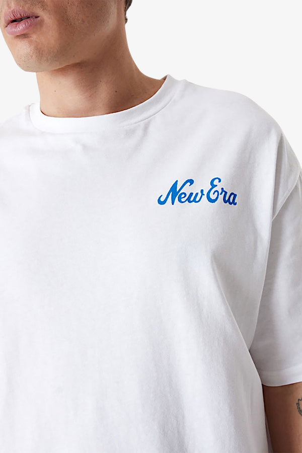 new era T-Shirt Maniche Corte Soda Bird Bianco Uomo, foto 3