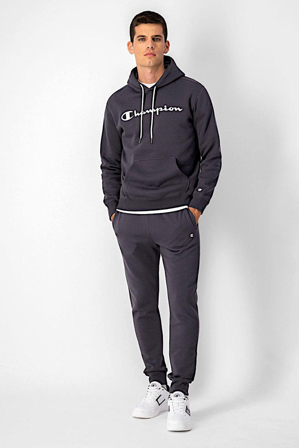 champion Felpa Con Cappuccio Big Logo Grigio Uomo, foto 2
