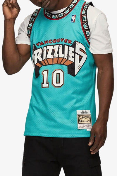 mitchell&ness Canotta Swingman NBA Vancouver Grizzlies 1998-99 Mike Bibby Verde Uomo, foto 1