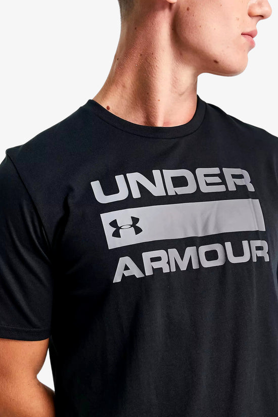 Under Armour T-shirt Maniche Corte Team Issue Wordmark Nero Uomo