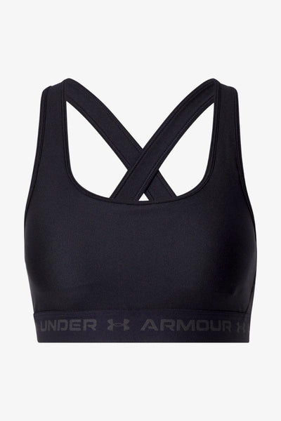under armour Reggiseno Sportivo Mid Crossback Nero Donna, foto 3