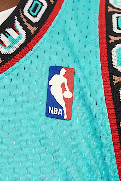 mitchell&ness Canotta Swingman NBA Vancouver Grizzlies 1998-99 Mike Bibby Verde Uomo, foto 4