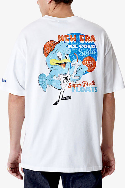 new era T-Shirt Maniche Corte Soda Bird Bianco Uomo
