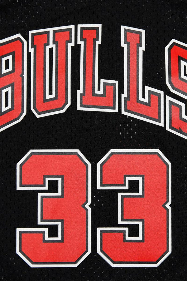 mitchell&ness Canotta Swingman NBA Chicago Bulls Scottie Pippen Nero Uomo, foto 4