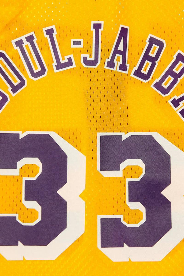 mitchell&ness Canotta Swingman NBA Los Angeles Lakers Kareem Abdul-Jabbar Giallo Uomo, foto 5