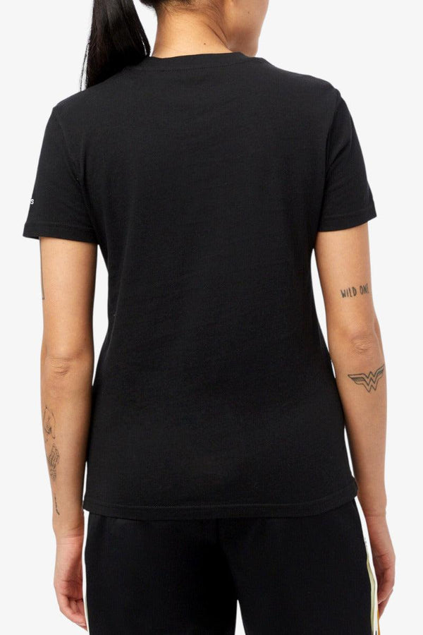 adidas performance T-Shirt Maniche Corte Essentials Slim Logo Nero Donna, foto 2