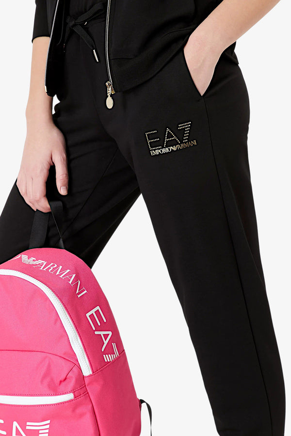 emporio armani ea7 Tuta Full Zip Con Cappuccio Evolution Nero Donna, foto 3