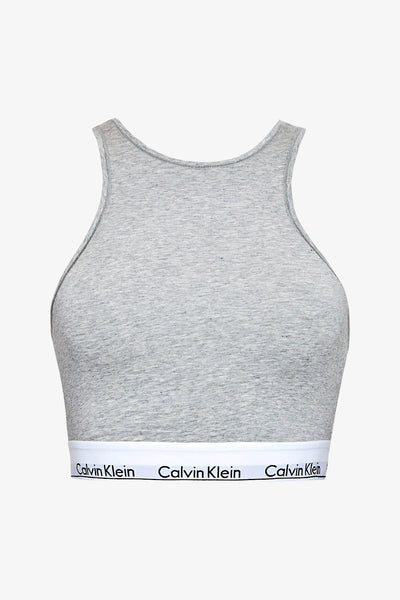 calvin klein underwear Top Banda Logo Grigio Donna, foto 3