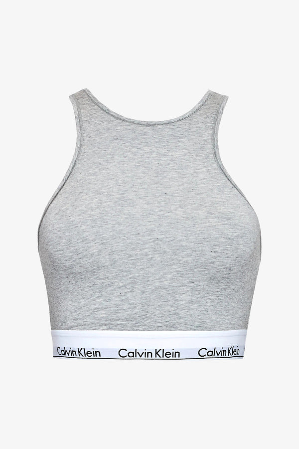 calvin klein underwear Top Banda Logo Grigio Donna, foto 3