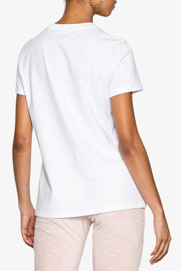 nike sportswear T-Shirt Club Essentials Logo Piccolo Bianco Donna, foto 3