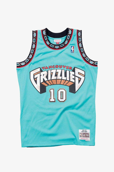 mitchell&ness Canotta Swingman NBA Vancouver Grizzlies 1998-99 Mike Bibby Verde Uomo, foto 3