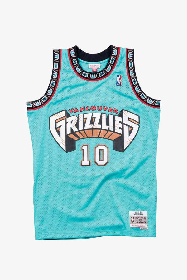 mitchell&ness Canotta Swingman NBA Vancouver Grizzlies 1998-99 Mike Bibby Verde Uomo, foto 3