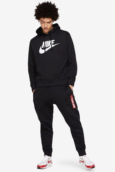 nike sportswear Felpa Con Cappuccio Club Nero Uomo, foto 2
