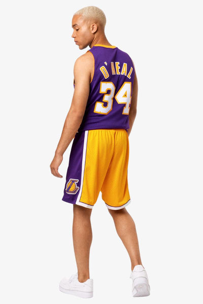 mitchell&ness Shorts Swingman Los Angeles Lakers Giallo Uomo, foto 2