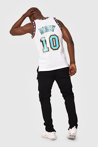 mitchell&ness Canotta Swingman NBA Vancouver Grizzlies 1998-99 Mike Bibby Bianco Uomo, foto 2