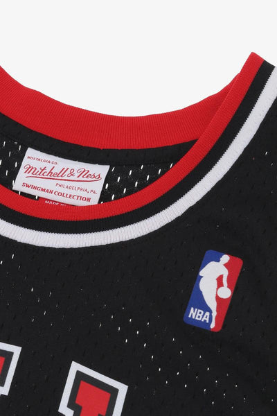 mitchell&ness Canotta Swingman NBA Chicago Bulls Dennis Rodman Nero Uomo, foto 4